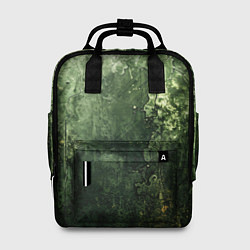 Женский рюкзак Зеленый камуфляж с эффектом старины