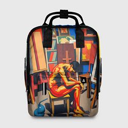 Рюкзак женский Художник в мастерской, цвет: 3D-принт