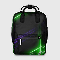 Рюкзак женский Green pink purple line, цвет: 3D-принт