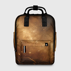 Женский рюкзак Песочный фон со звездами