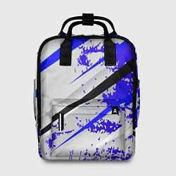 Рюкзак женский Color white blue, цвет: 3D-принт
