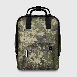 Рюкзак женский Камуфляж защитный пиксельный, цвет: 3D-принт