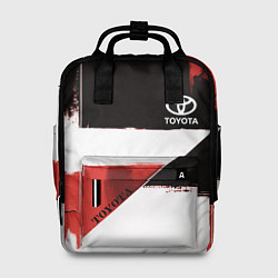 Рюкзак женский Toyota логотип, цвет: 3D-принт