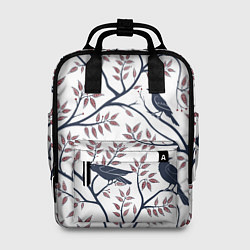 Рюкзак женский Вороны на ветках, цвет: 3D-принт