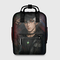 Рюкзак женский Парень в кепке, цвет: 3D-принт