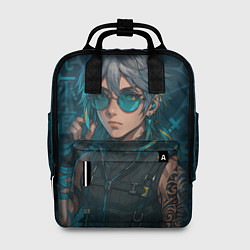 Женский рюкзак Аль-Хайтам в стиле киберпанка