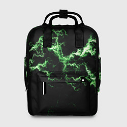 Рюкзак женский Lightning green glow, цвет: 3D-принт