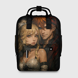 Рюкзак женский Люмин и Тарталья реализм любовь, цвет: 3D-принт