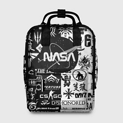 Женский рюкзак Nasa логотипы игр