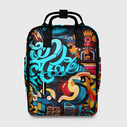 Рюкзак женский Abstract graffiti - ai art, цвет: 3D-принт