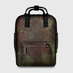 Женский рюкзак Абстракция - green fabric soaked in red paint