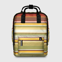 Рюкзак женский Горизонтальные полосы, цвет: 3D-принт