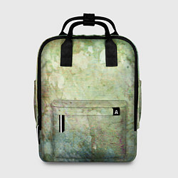 Рюкзак женский Абстракция - faded spots on a green background, цвет: 3D-принт