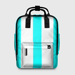 Женский рюкзак Color light blue white lines