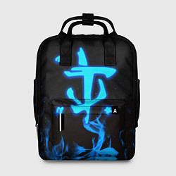 Рюкзак женский Дум огонь лого, цвет: 3D-принт