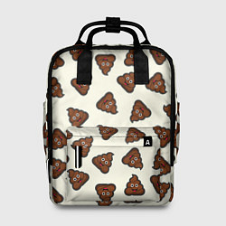 Рюкзак женский Нашивки какашки, цвет: 3D-принт