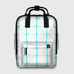 Женский рюкзак Color white light blue crosses