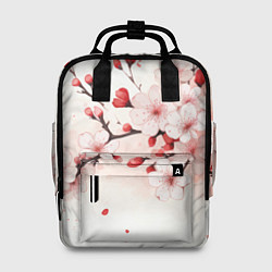 Рюкзак женский Японская сакура, цвет: 3D-принт