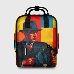 Рюкзак женский Гангстер поп-арт, цвет: 3D-принт