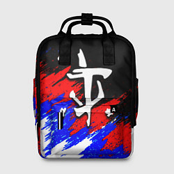 Рюкзак женский Doom триколор краски, цвет: 3D-принт