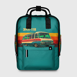 Рюкзак женский Ретро автобус ЗИЛ-118 поп-арт, цвет: 3D-принт