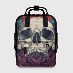 Рюкзак женский Металл арт - хардкор - череп, цвет: 3D-принт