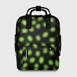 Рюкзак женский Неоновые бактерии, цвет: 3D-принт