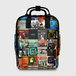 Женский рюкзак Nirvana - обложки альбомов и песен