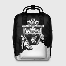 Рюкзак женский Liverpool краски белые дым, цвет: 3D-принт