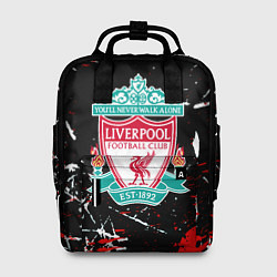 Рюкзак женский Liverpool штрихи красок, цвет: 3D-принт