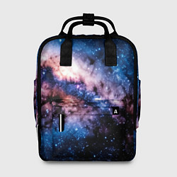 Рюкзак женский Фантастический космос звёзды и туманности, цвет: 3D-принт