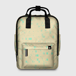 Рюкзак женский Color beige turquoise, цвет: 3D-принт