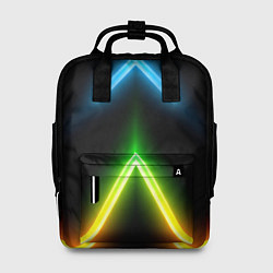 Рюкзак женский Neon multicolored lines, цвет: 3D-принт