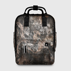 Рюкзак женский Абстракция - brown darkness, цвет: 3D-принт