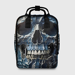 Рюкзак женский Denim skull - ai art fantasy, цвет: 3D-принт