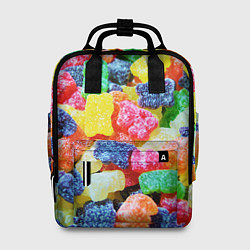 Рюкзак женский Мармеладные мишки, цвет: 3D-принт