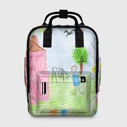 Рюкзак женский Детские рисунки, цвет: 3D-принт