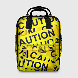 Рюкзак женский Caution, цвет: 3D-принт