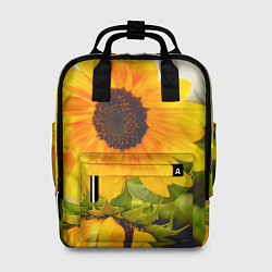 Рюкзак женский Подсолнухи, цвет: 3D-принт