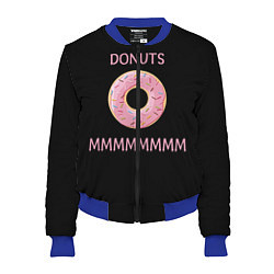 Бомбер женский Donuts, цвет: 3D-синий