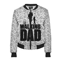 Бомбер женский Walking Dad, цвет: 3D-черный