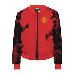 Бомбер женский FC Manchester United: Red Original, цвет: 3D-красный