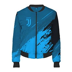 Бомбер женский FC Juventus: Blue Original, цвет: 3D-черный