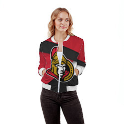 Бомбер женский Ottawa Senators цвета 3D-белый — фото 2