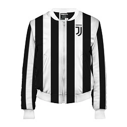 Бомбер женский FC Juventus, цвет: 3D-белый