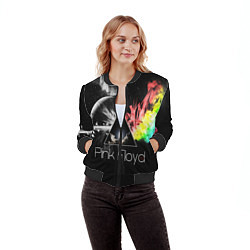 Бомбер женский PINK FLOYD, цвет: 3D-черный — фото 2