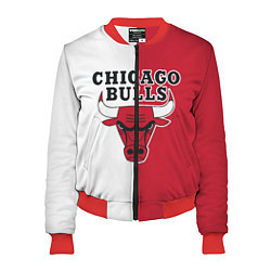 Бомбер женский CHICAGO BULLS, цвет: 3D-красный