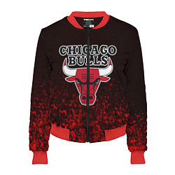 Бомбер женский CHICAGO BULLS, цвет: 3D-красный