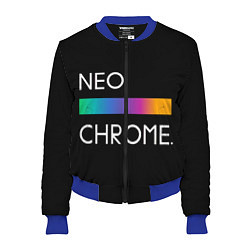 Бомбер женский NEO CHROME, цвет: 3D-синий