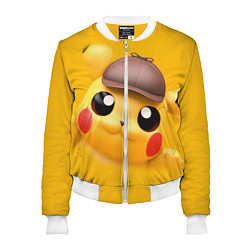 Бомбер женский Pikachu Pika Pika, цвет: 3D-белый